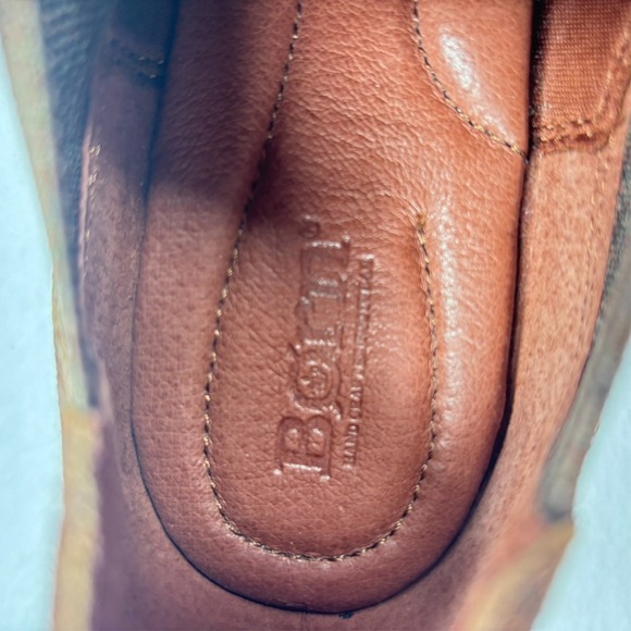 Born Dallia Chelsea Ankle Boots Distressed Size 8M Brown Biker Moto Booties - Picture 7 of 9